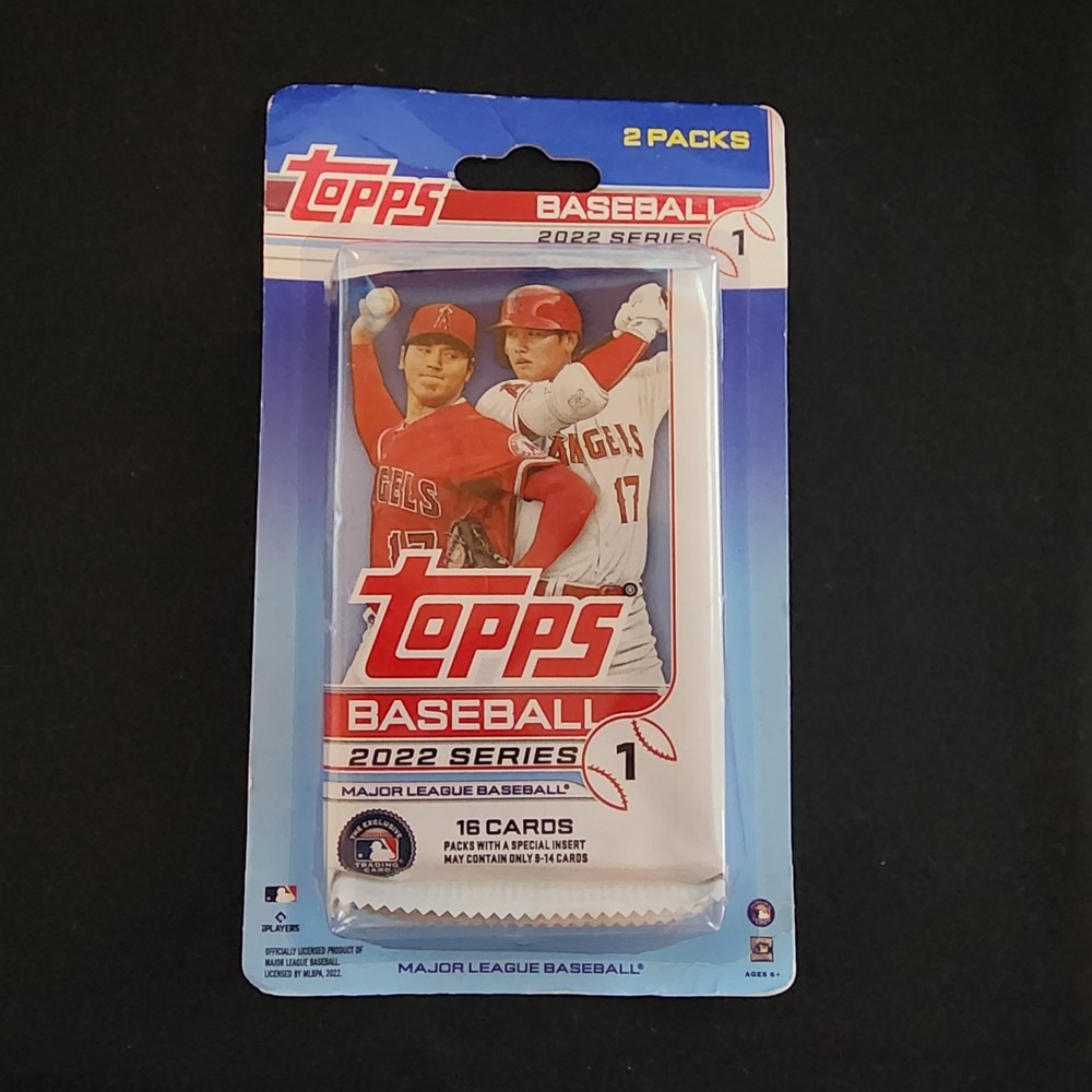 Topps Baseball Series 1 2 Pack Blister OS Blue White 2022 MLB Trading Cards